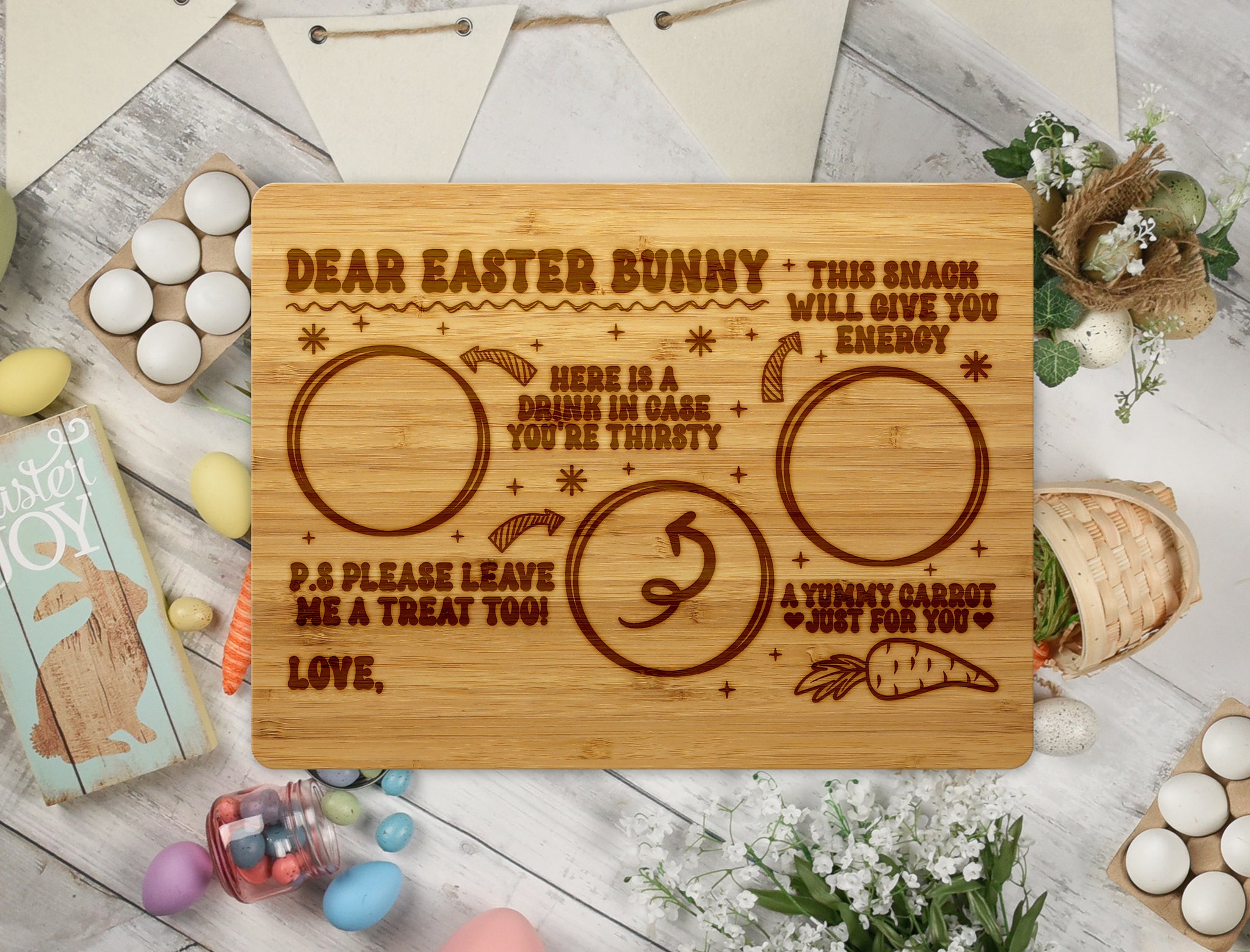 Easter Engraved Wooden Chopping Boards