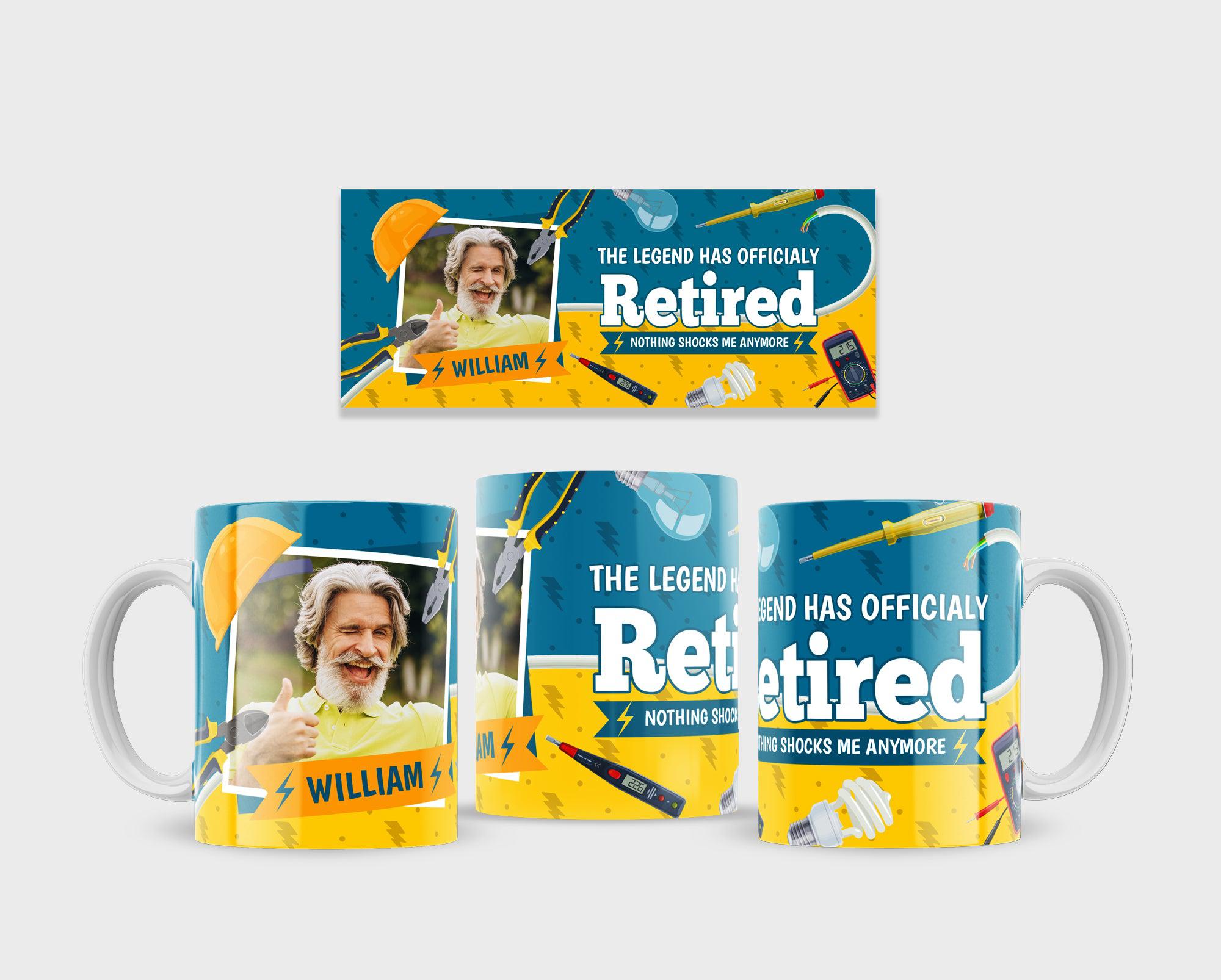 Retirement Electrician/ Plumber 11oz photo mug