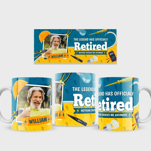 Retirement Electrician/ Plumber 11oz photo mug