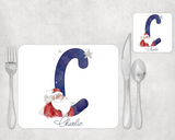 Santa Alphabet Placemat and Coaster Set