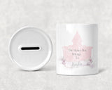 Personalised Pink Castle Money Box