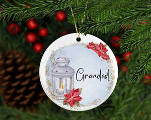 Memorial Christmas Lantern tree decorations (Pink & Blue)