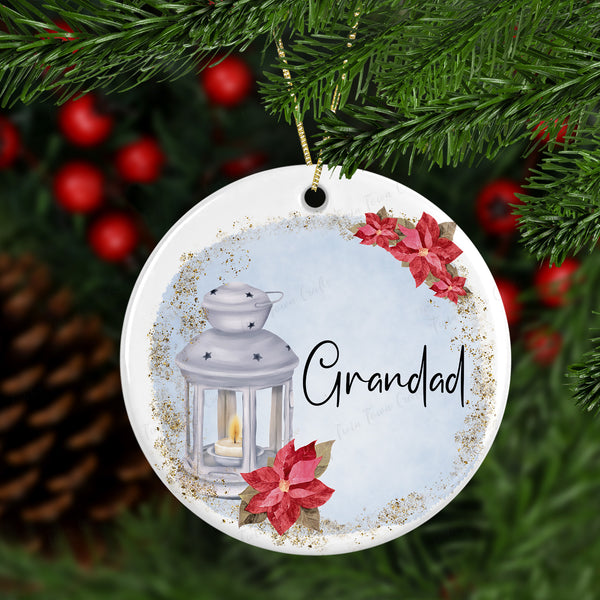 Memorial Christmas Lantern tree decorations (Pink & Blue)