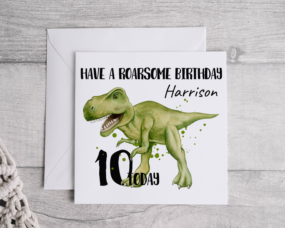 have a roarsome birthday card