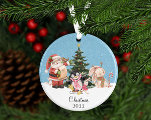 Santa and Friends Christmas tree decoration