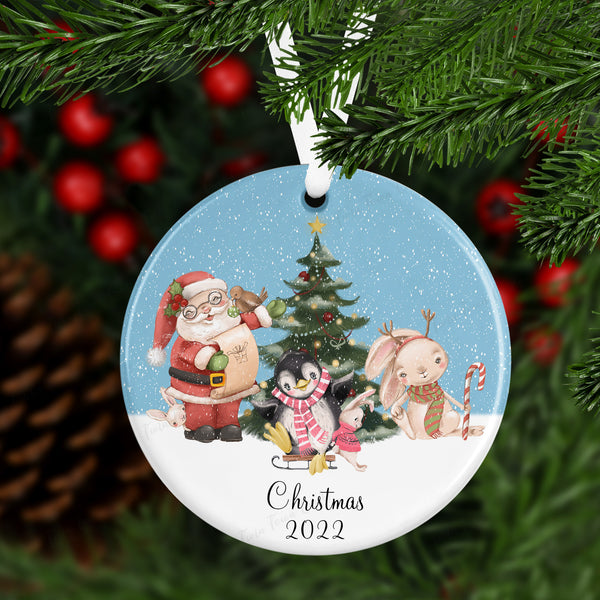 Santa and Friends Christmas tree decoration