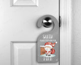 Personalised Santa stop here door hanger