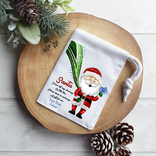 Personalised dummy bag for Santa (Pink&Blue)