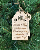 Santa Key Christmas Tree Decoration - Twin Town Crafts