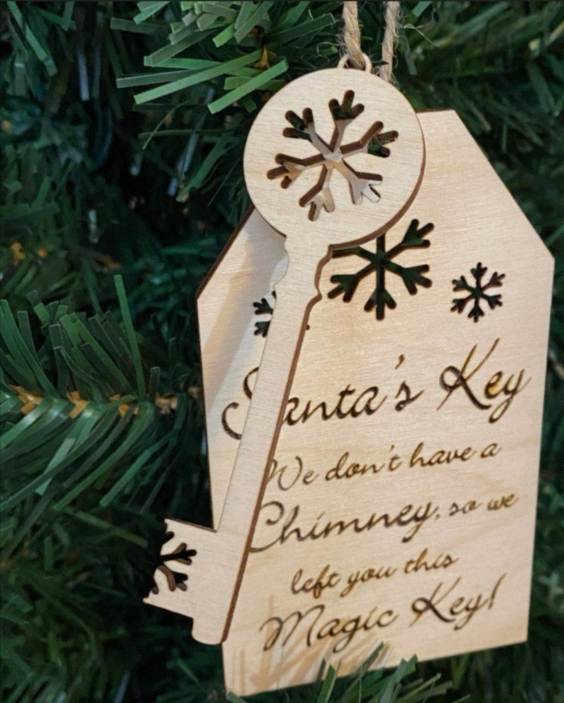 Santa Key Christmas Tree Decoration - Twin Town Crafts