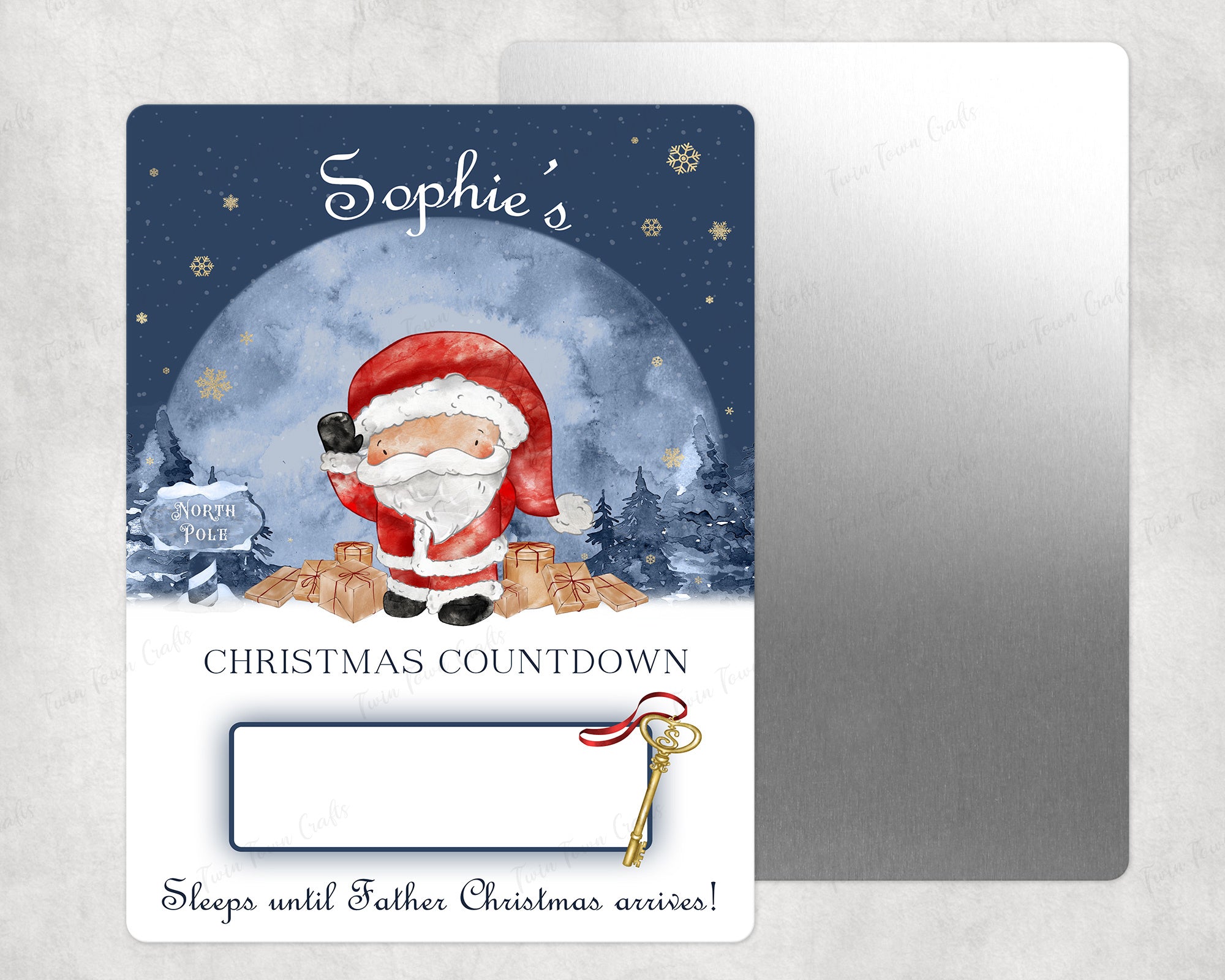 Personalised Santa Christmas Countdown