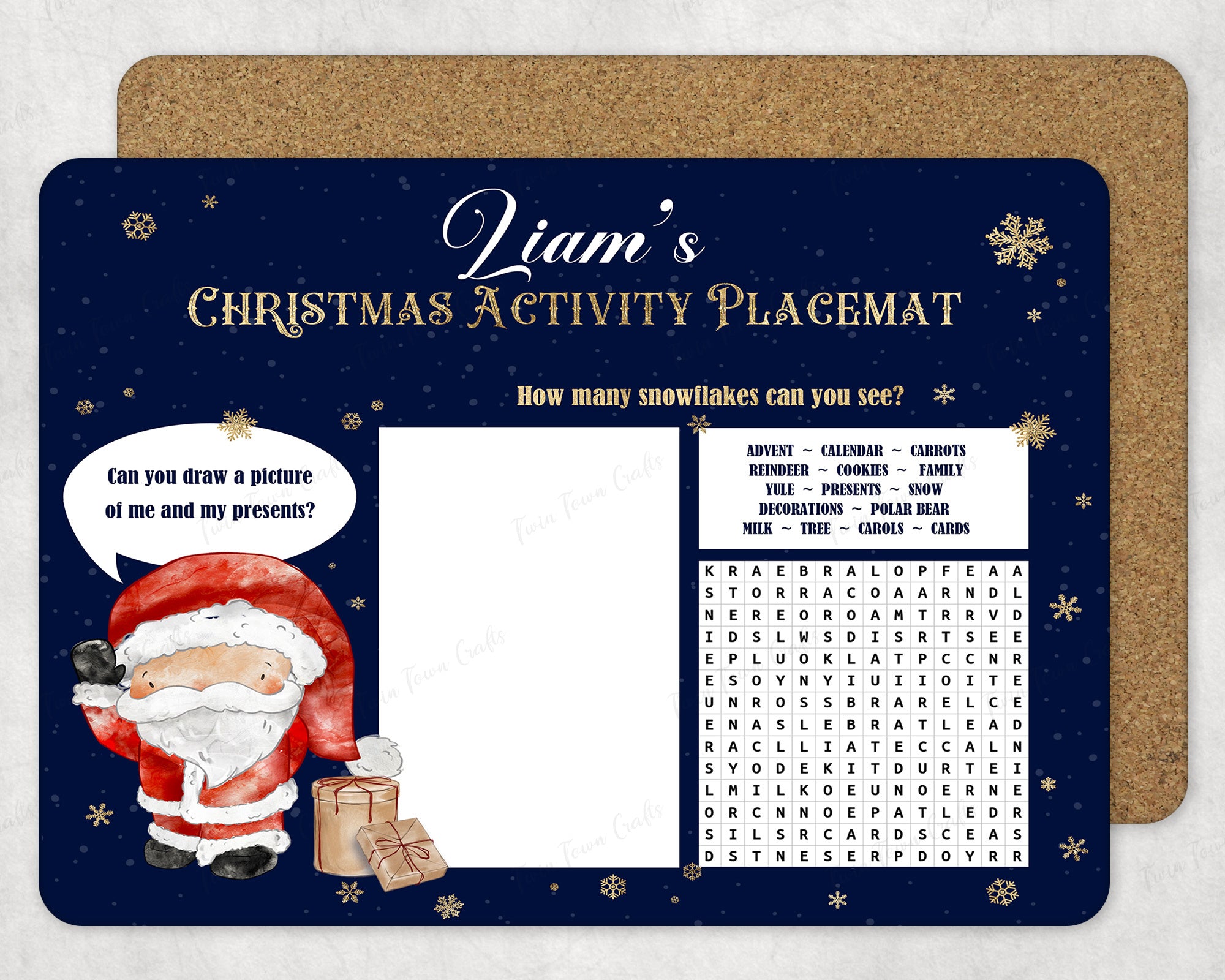 Christmas activity Placemat