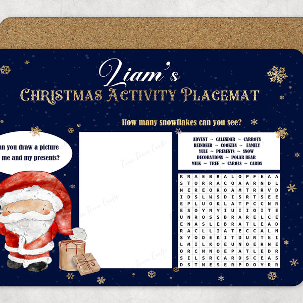 Christmas activity Placemat