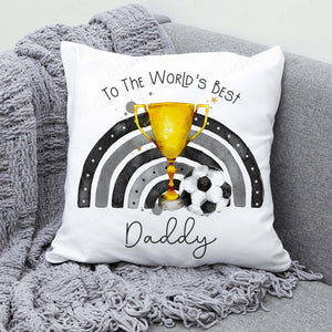 The Worlds Best.. Football Trophy Cushion