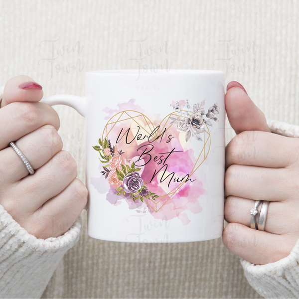 Worlds Best Mum Mug - Twin Town Crafts