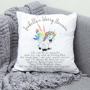 Personalised Unicorn Worry Pillow