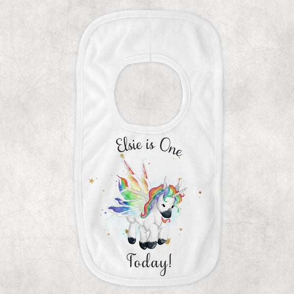 Customisable Unicorn Bib - Super Soft and Absorbent for Your Little One