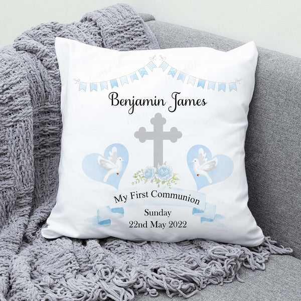 Sacred Embrace - Personalised First Communion Pillow