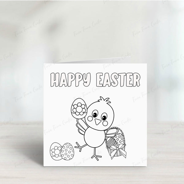 Colour In Easter cards - 4 different styles to choose from