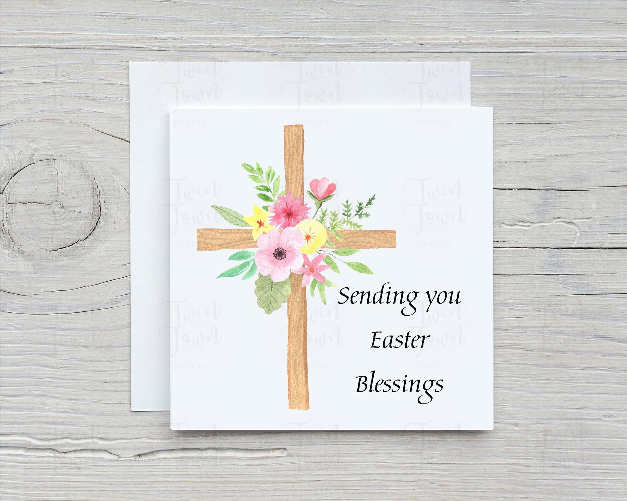 Sending You Easter Blessings Card - Twin Town Crafts