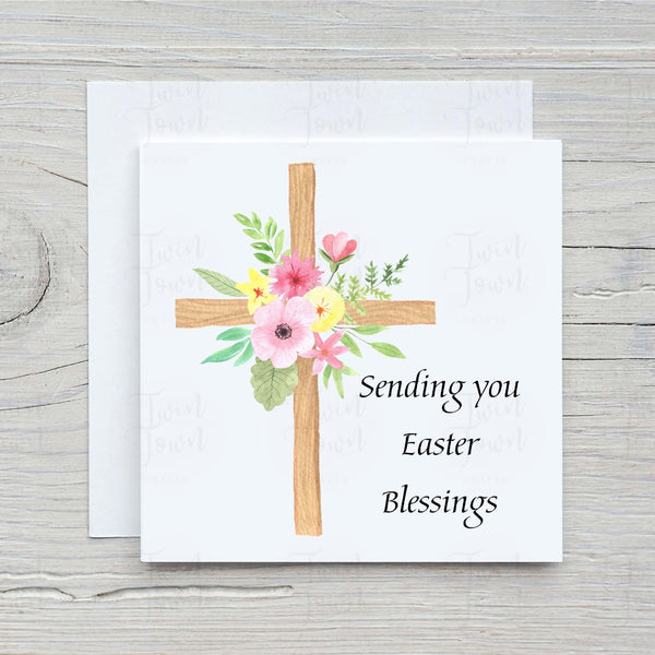 Sending You Easter Blessings Card - Twin Town Crafts