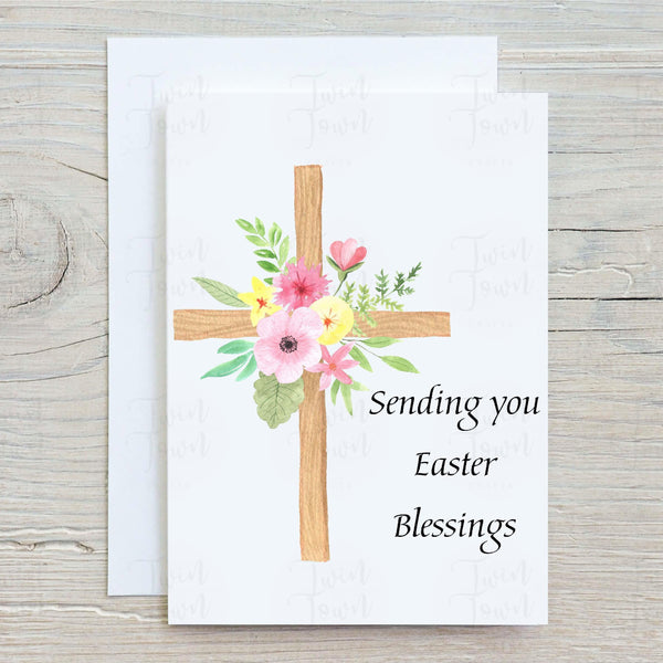 Sending You Easter Blessings Card - Twin Town Crafts