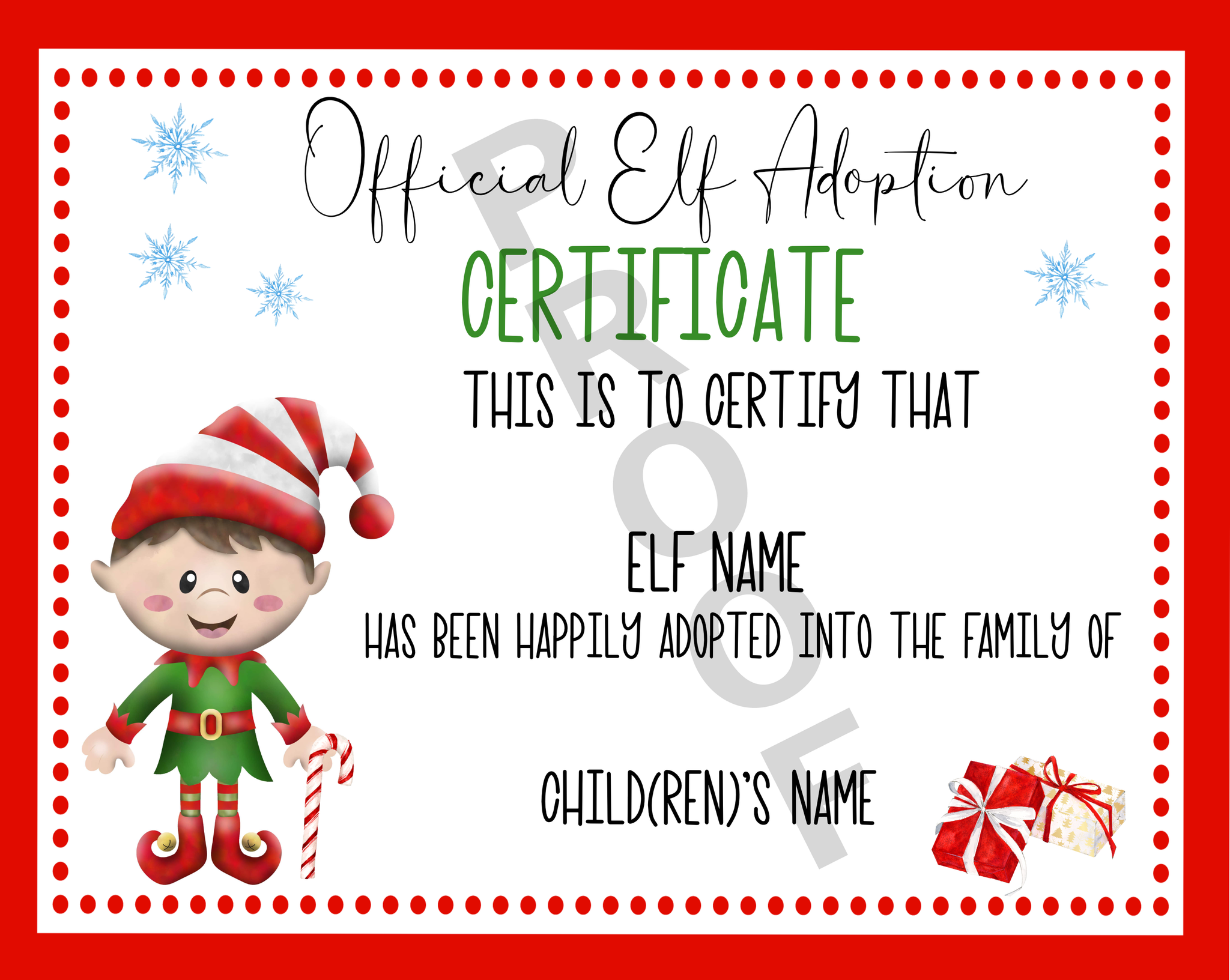 Santa Certificates - Twin Town Crafts