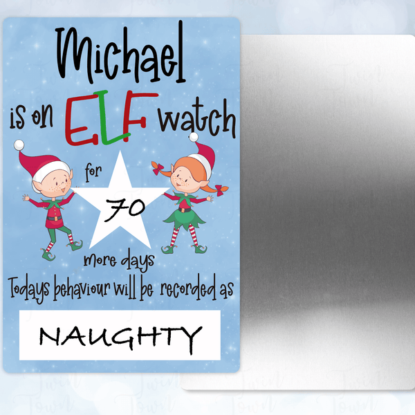 Elf watch signs - Twin Town Crafts