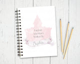 Personalised A5 Pink Castle Journal/Notebook