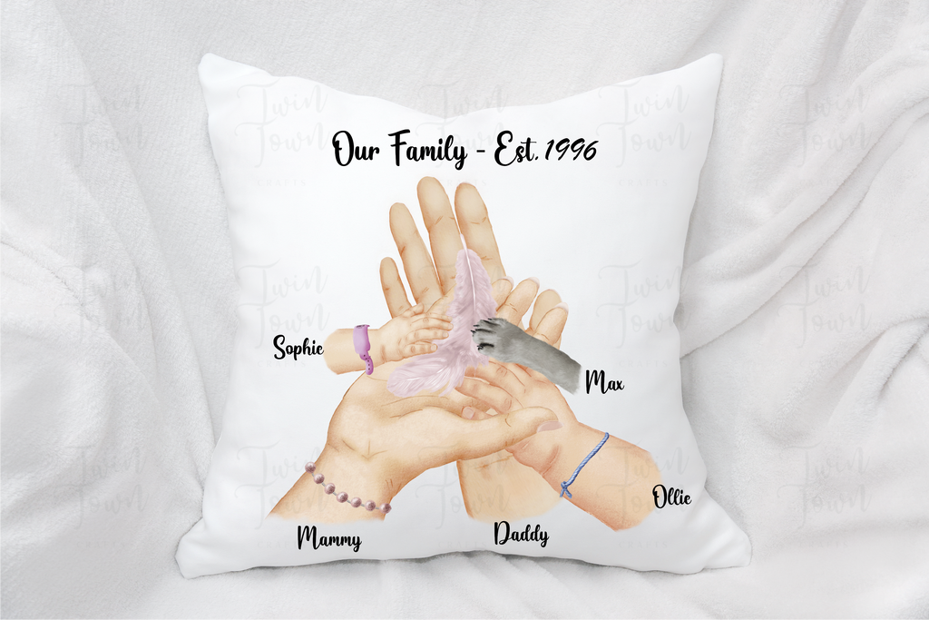 Our Family Pillow - Twin Town Crafts
