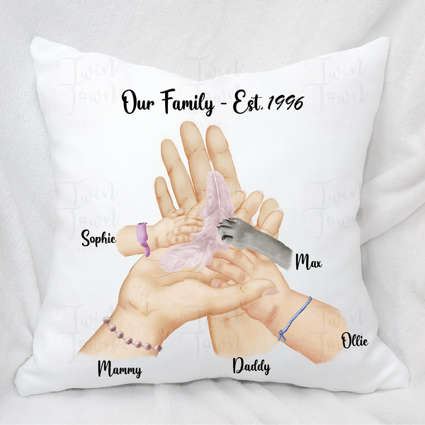 Our Family Pillow - Twin Town Crafts