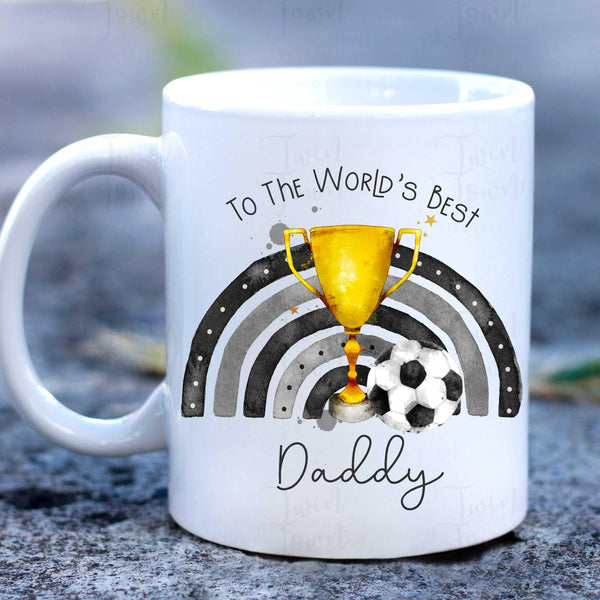 Best Daddy/Grandad/Uncle etc Football Trophy Mug - Twin Town Crafts