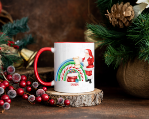 Personalised nostalgic Santa 11oz Christmas mug