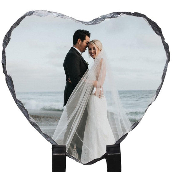 Heart photo slate