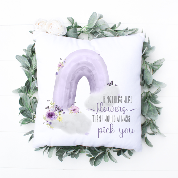 Mother Purple Butterfly pillow cushion Mothers Day
