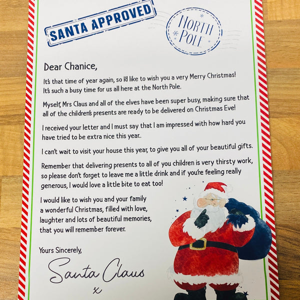 Personalised letter from Santa