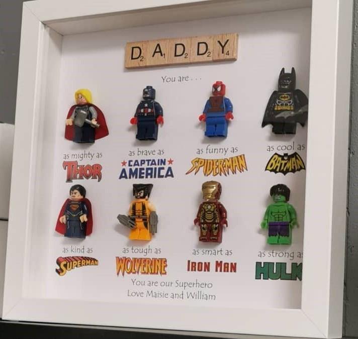 Lego Superhero frames - Twin Town Crafts