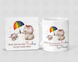 You are the rainbow on my rainy days mug - Twin Town Crafts