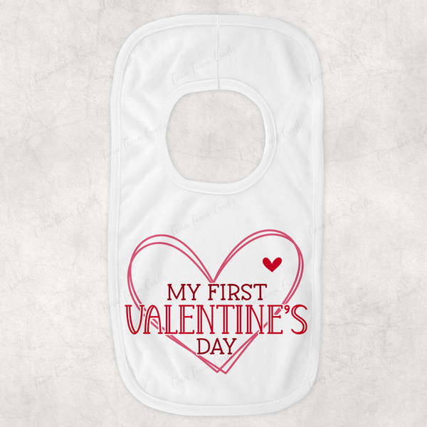 My First Valentines Day Bib
