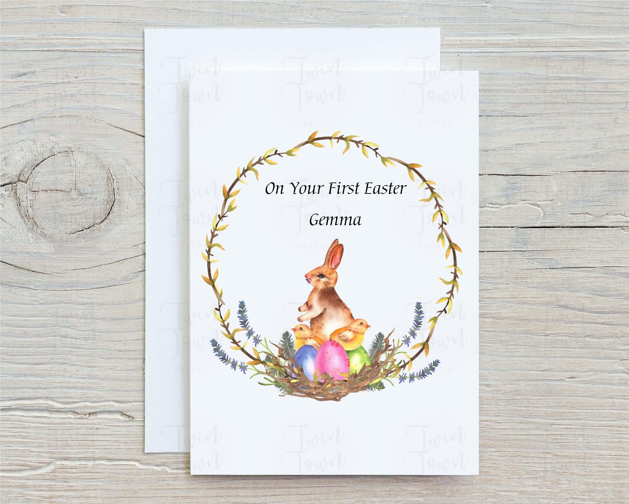 On your first easter Card - Twin Town Crafts