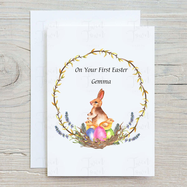 On your first easter Card - Twin Town Crafts