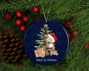 Christmas brown bear tree decorations - Twin Town Crafts