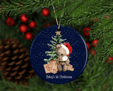 Christmas brown bear tree decorations - Twin Town Crafts