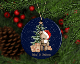 Christmas brown bear tree decorations - Twin Town Crafts
