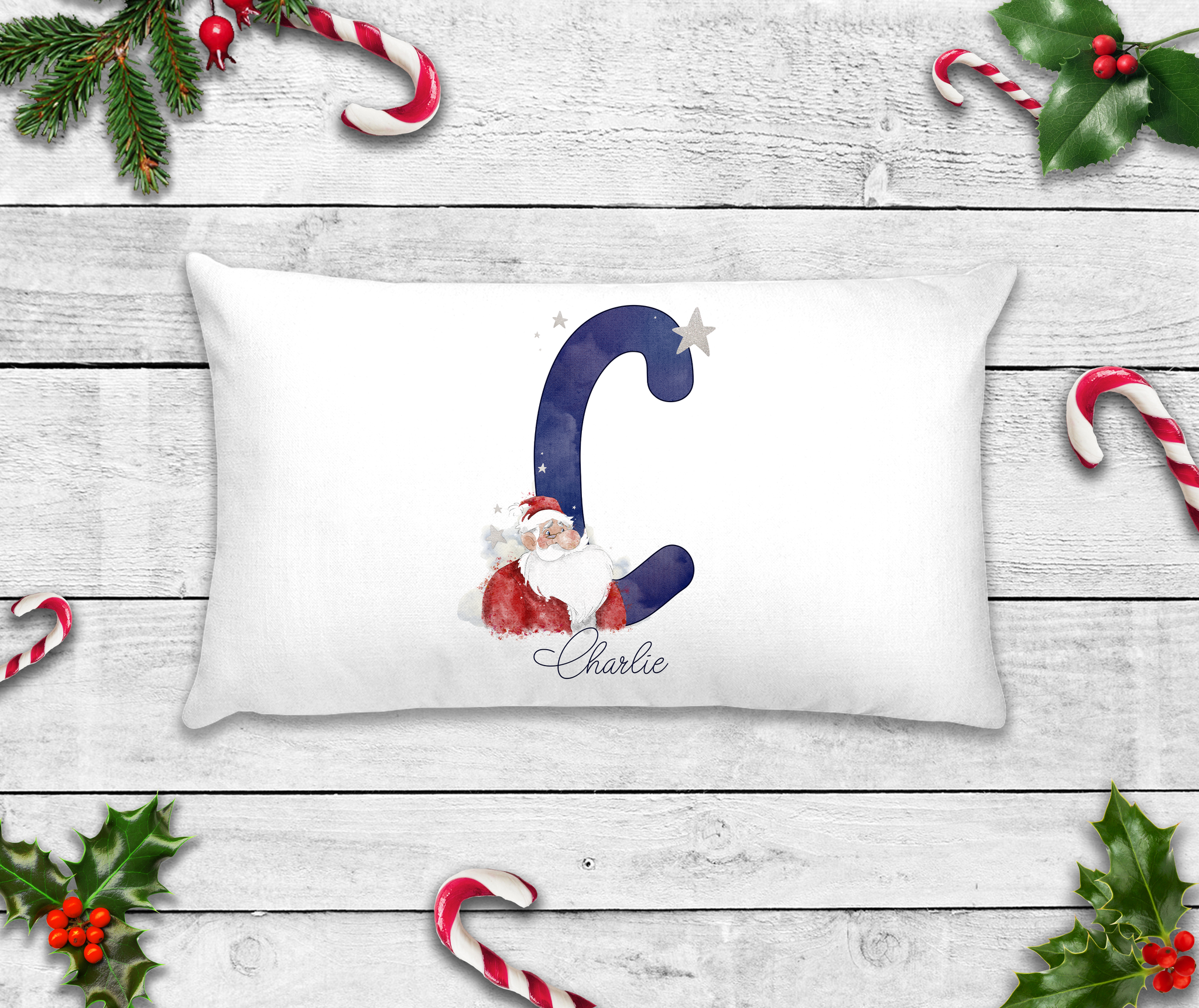 Personalised Santa Alphabet Pillowcase