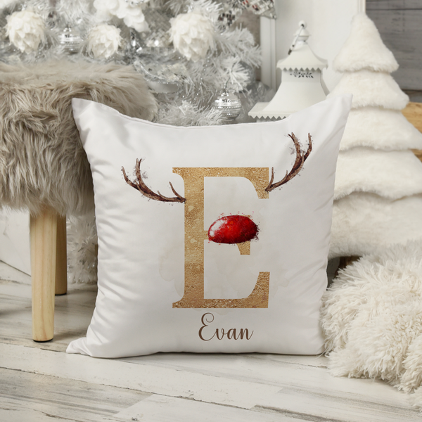 Personalised Reindeer Alphabet Pillow