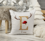 Personalised Reindeer Alphabet Pillow