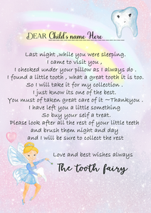 Magical Moments - Personalised Tooth Fairy Letter