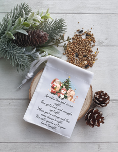 Santa and friends Reindeer food bag