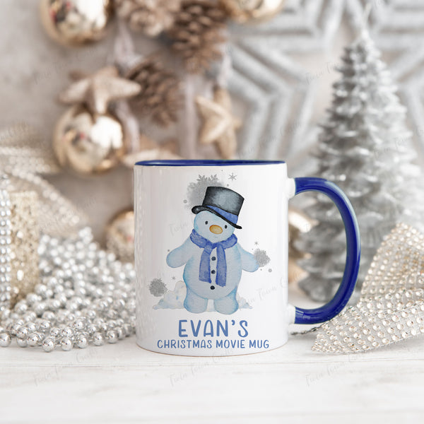 Personalised Snowman 11oz Christmas movie mug